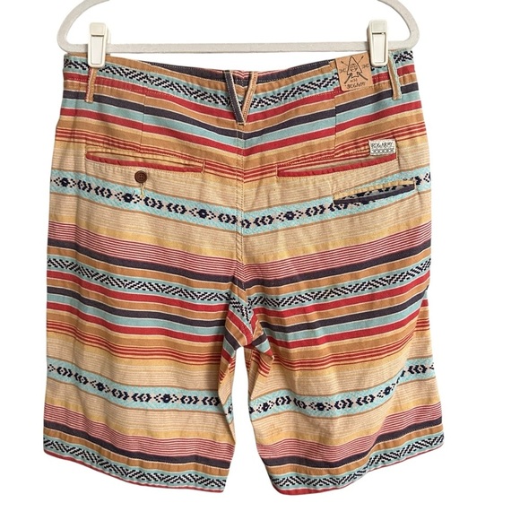 3RD & ARMY Southwest Stripe Drawstring Shorts Men’s Size 34 Boho Festival Style - Picture 2 of 16